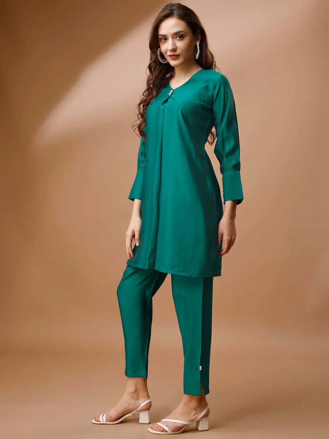 Tunic With Trousers Co-Ords  Silk Fabric