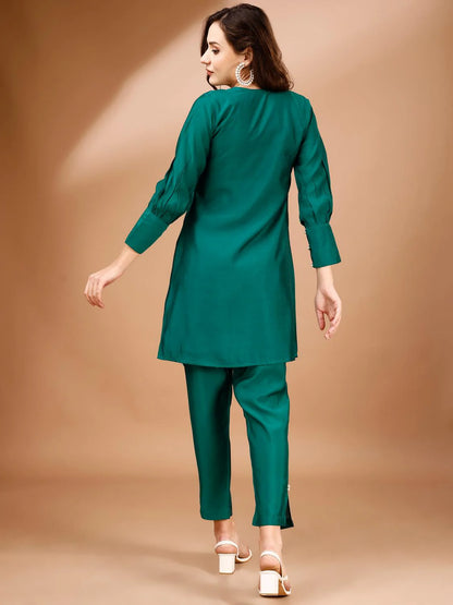 Tunic With Trousers Co-Ords  Silk Fabric